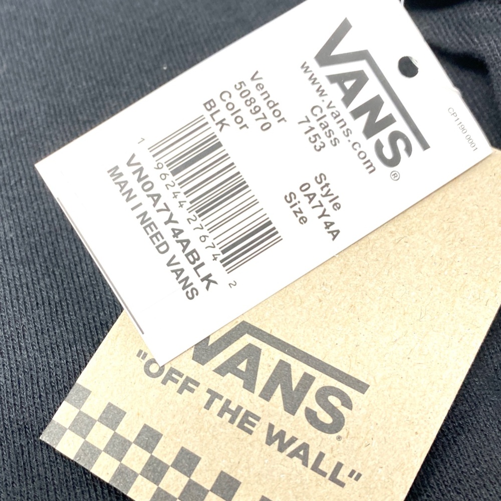 VANS Man I Need Hoodies Black Skeleton Pullover VN0A7Y4ABLK Size - Picture 4 of 4